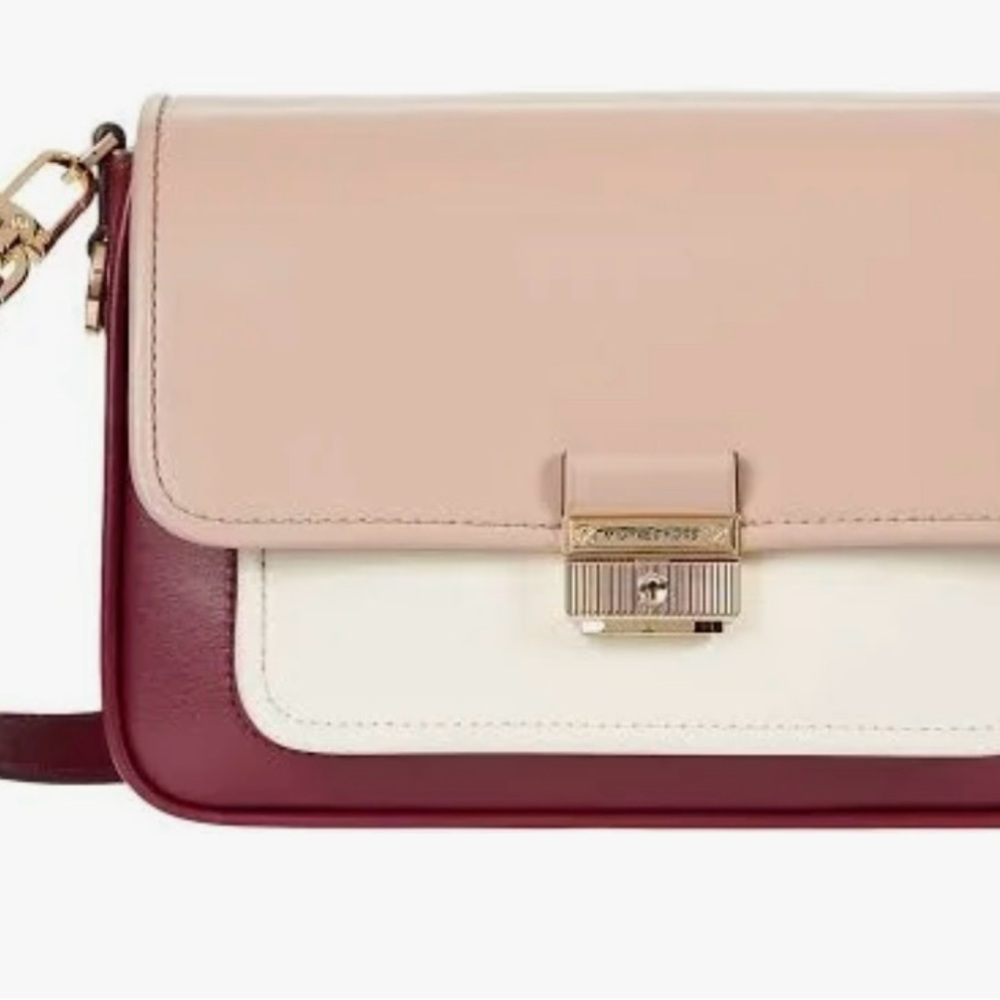 Elegant Tri-Tone Crossbody Bag